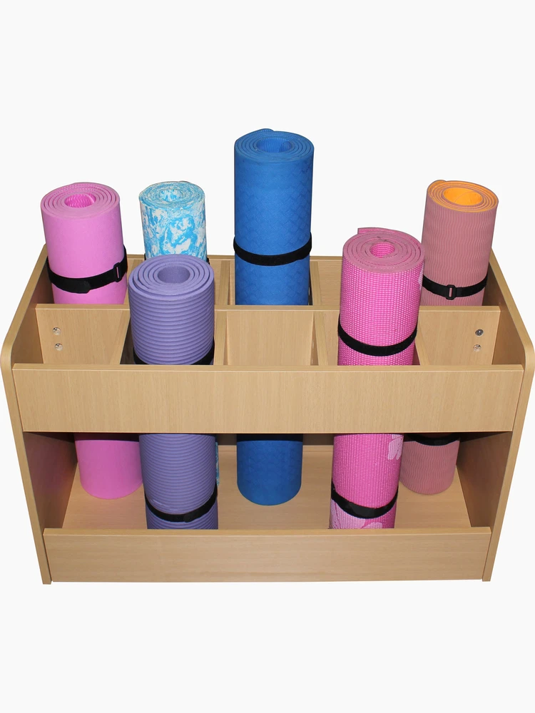 

Wooden Yoga Mat Storage Ra Fitn Pilates Organization Tool Home Gym Equipment Basket Barrel Cylinder Storage elf