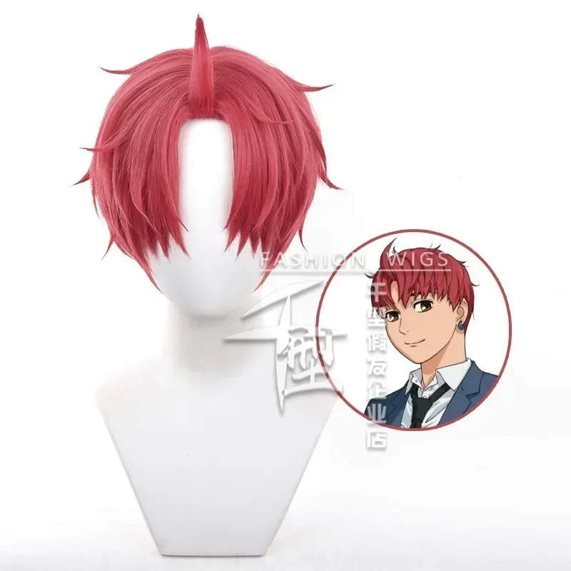 

Anime DAN DA DAN Cosplay Wig Red Short Hair Halloween Party Prop for Man