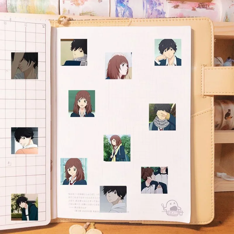 AO HARU RIDE Anime Sticker Kou Mabuchi Futaba Yoshioka Stickers School Supplies Student Stationery Cute Laptop Phone Case Decor