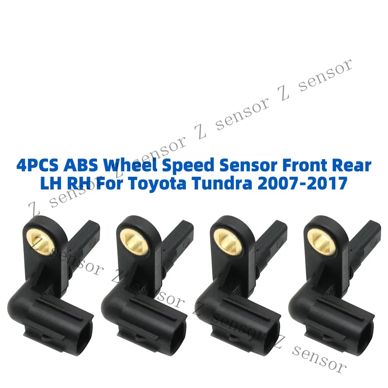 Z+ 4 ABS Sensor Front Wheel Rear Left Right For Toyota Tundra T9