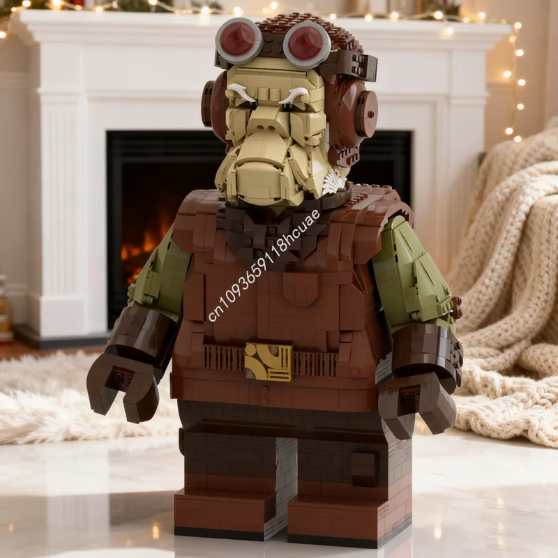 

2329 шт. MOC Kuiil Megafigure подходит для моей головы, звездная боевая модель, строительные игрушечные блоки, сделай сам, рождественские подарки, креативная идея, кирпич, день рождения