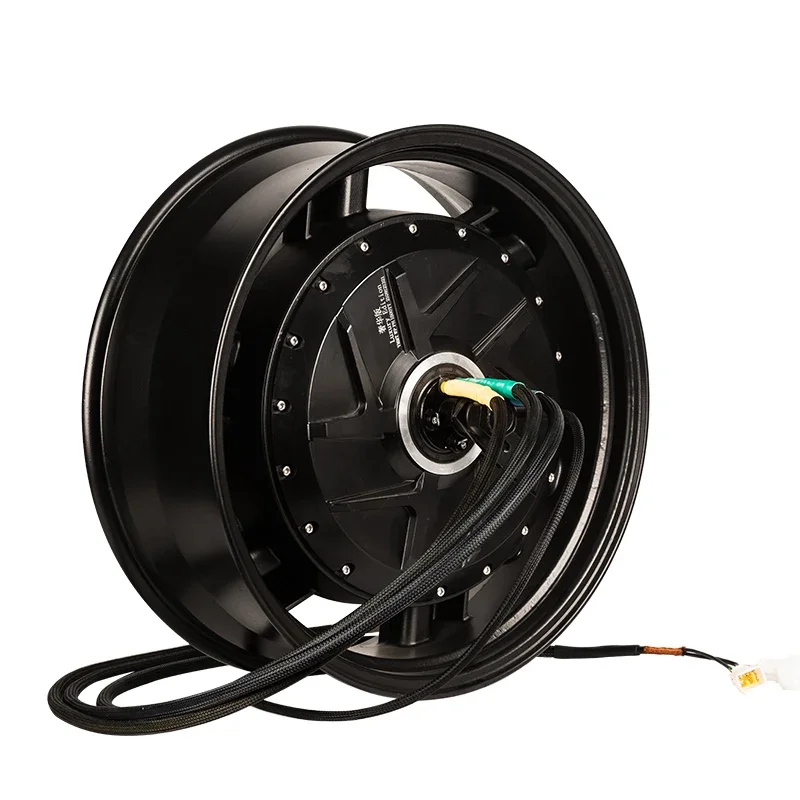 Ymmotor 17Inch 72V 8000W/10kw Bldc Wiel Naaf Motor Voor Elektrische Motorfiets Met Fardriver Controller