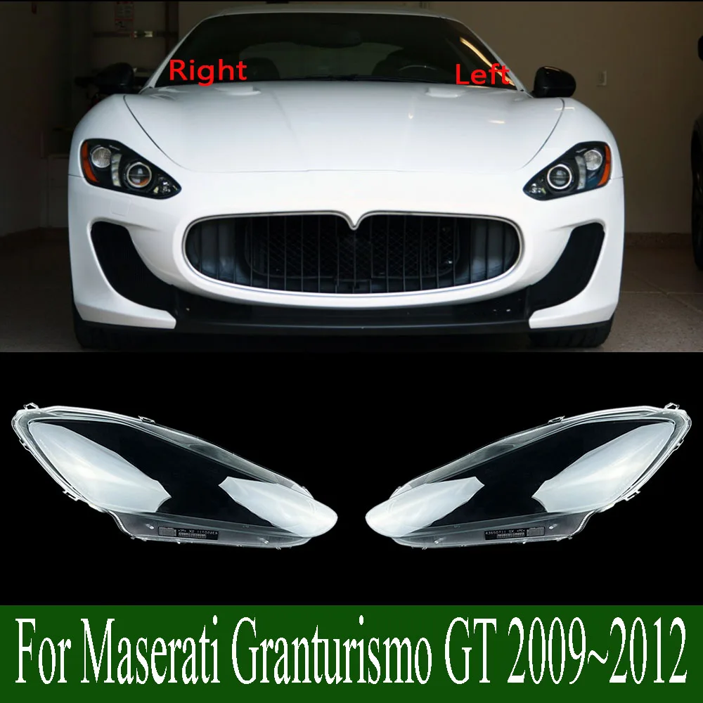 

For Maserati Granturismo GT 2009~2012 Original Version Lamp Cover Headlamp Shell Transparent Headlight Shade Lens Plexiglass