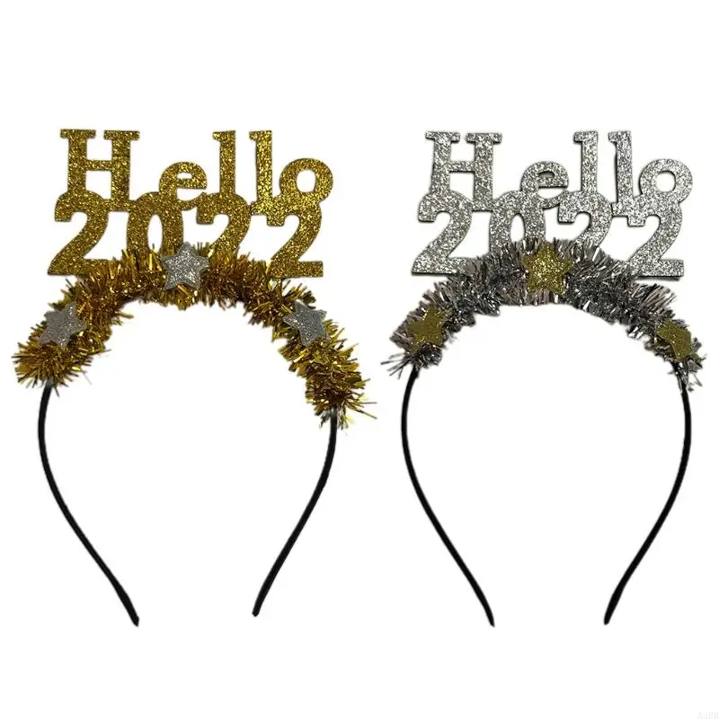 A3PB Sequin Star Hairband Nouvel Hello 2022 Bandons en guirlandes Supplies