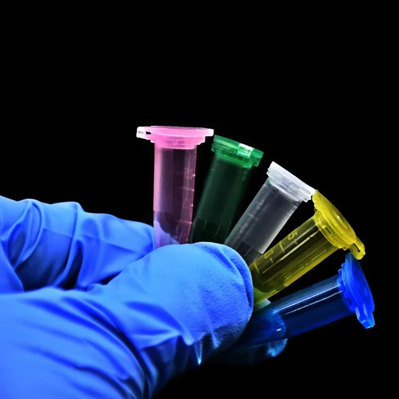1,5 ml Mikrozentrifugenröhrchen, abgestufte Mikro-Reagenzgläser mit Schnappverschluss, EP-Kreiselröhrchen, Mikroröhrchen-Probenfläschchen für das Labor, 500 Stück – Detail 3