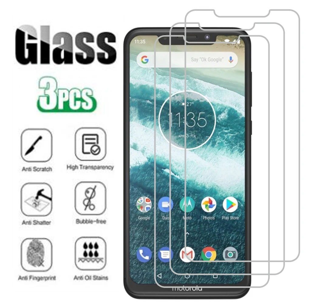 3Pcs Protection Glass For Motorola X4 C E4 G5 G5S Plus E3 G4 Z One P30 Note Power Z2 Force Play Tempered Screen Cover Film