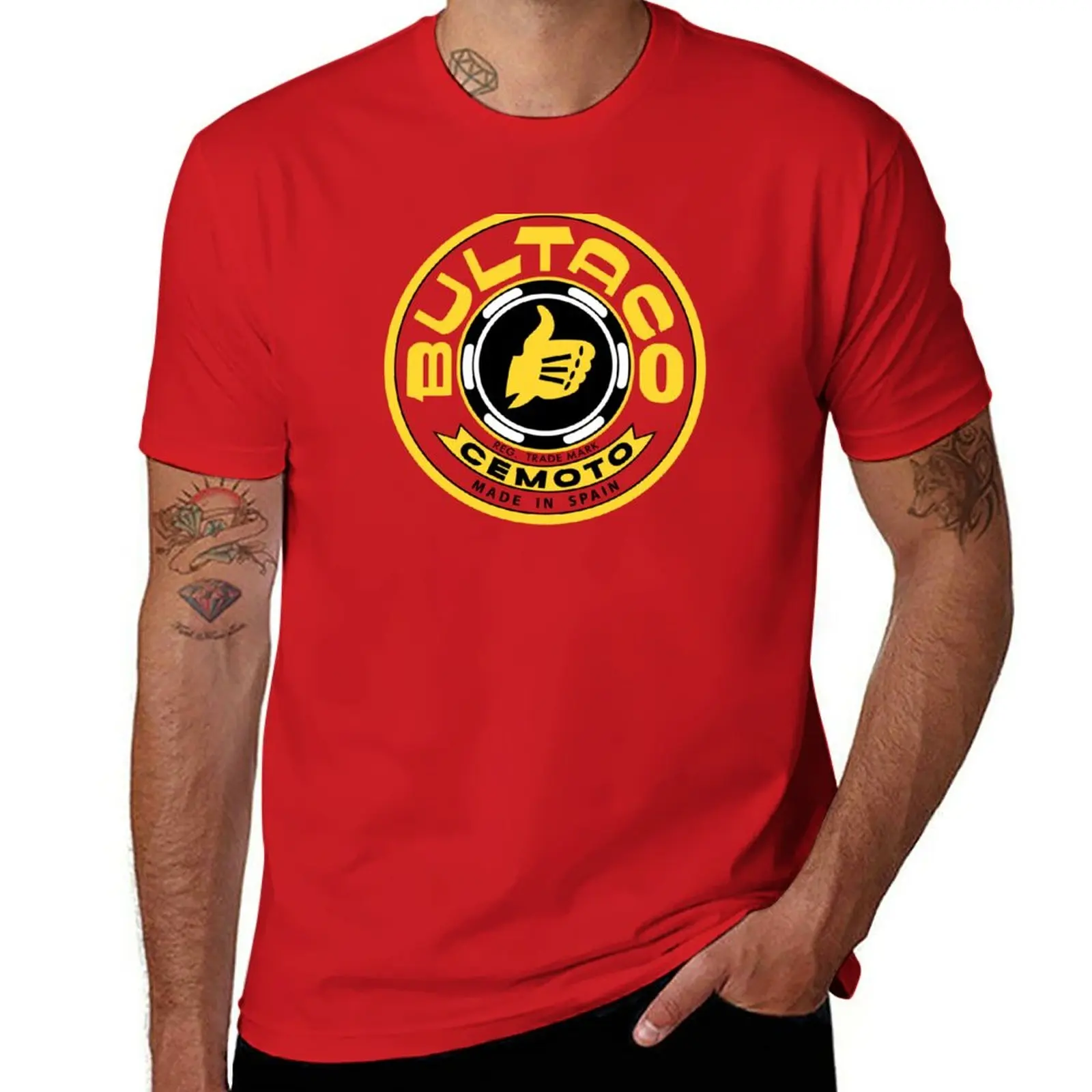 New Bultaco Cemoto YELLOW T-Shirt boys white t shirts new edition t shirt mens graphic t-shirts