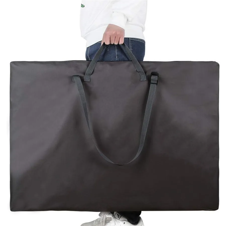 Borsa per portafoglio artistico di grandi dimensioni con tracolla in nylon 24X 36 Borsa portaoggetti leggera e impermeabile per poster, ideale per gli studenti