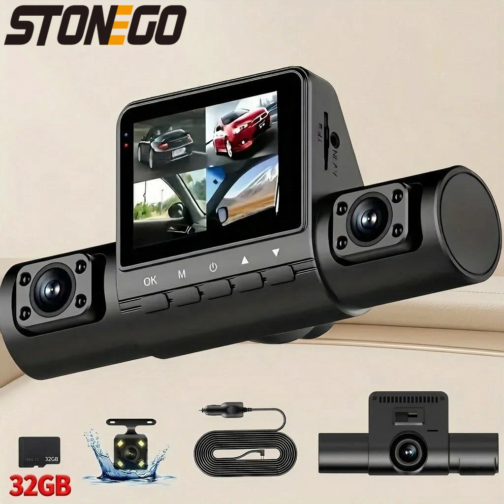 

Широкоугольная автомобильная камера 1080P с циклической записью, кнопочным управлением, IPS-экраном, совместимая с ноутбуками, видеорегистратор