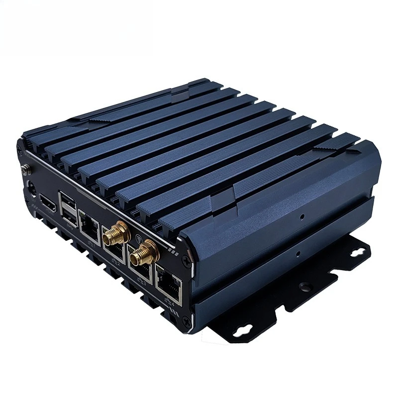 Fanless N97/N100/N150 four network port soft routing cyber security management X86 architecture industrial computer