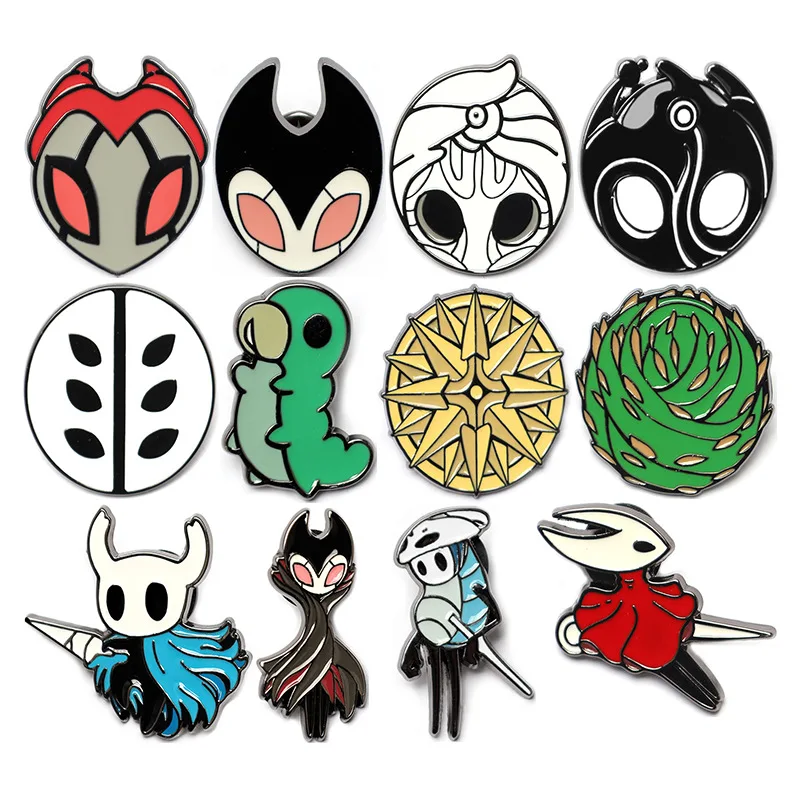 

Hollow Knight Enamel Pins Anime Metal Brooches Lapel Badges for Jacket Backpack Baseball Cap Clothing Decoration Jewelry Gifts