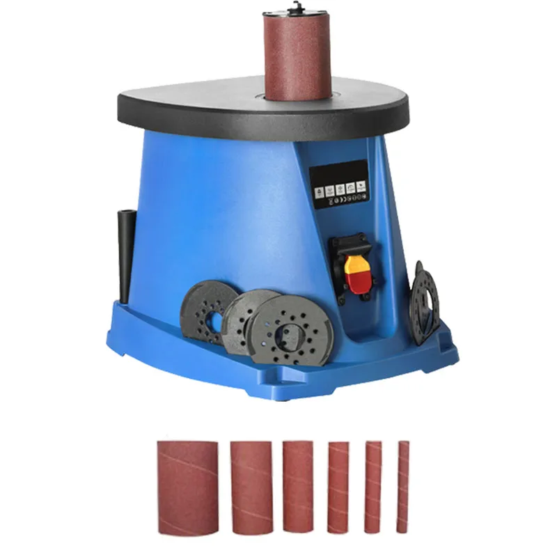 Electric Desktop Sand Column Machine 14 Inch Shaft Woodworking Inner Round Belt Sanding Machine Polishing Tools 220V