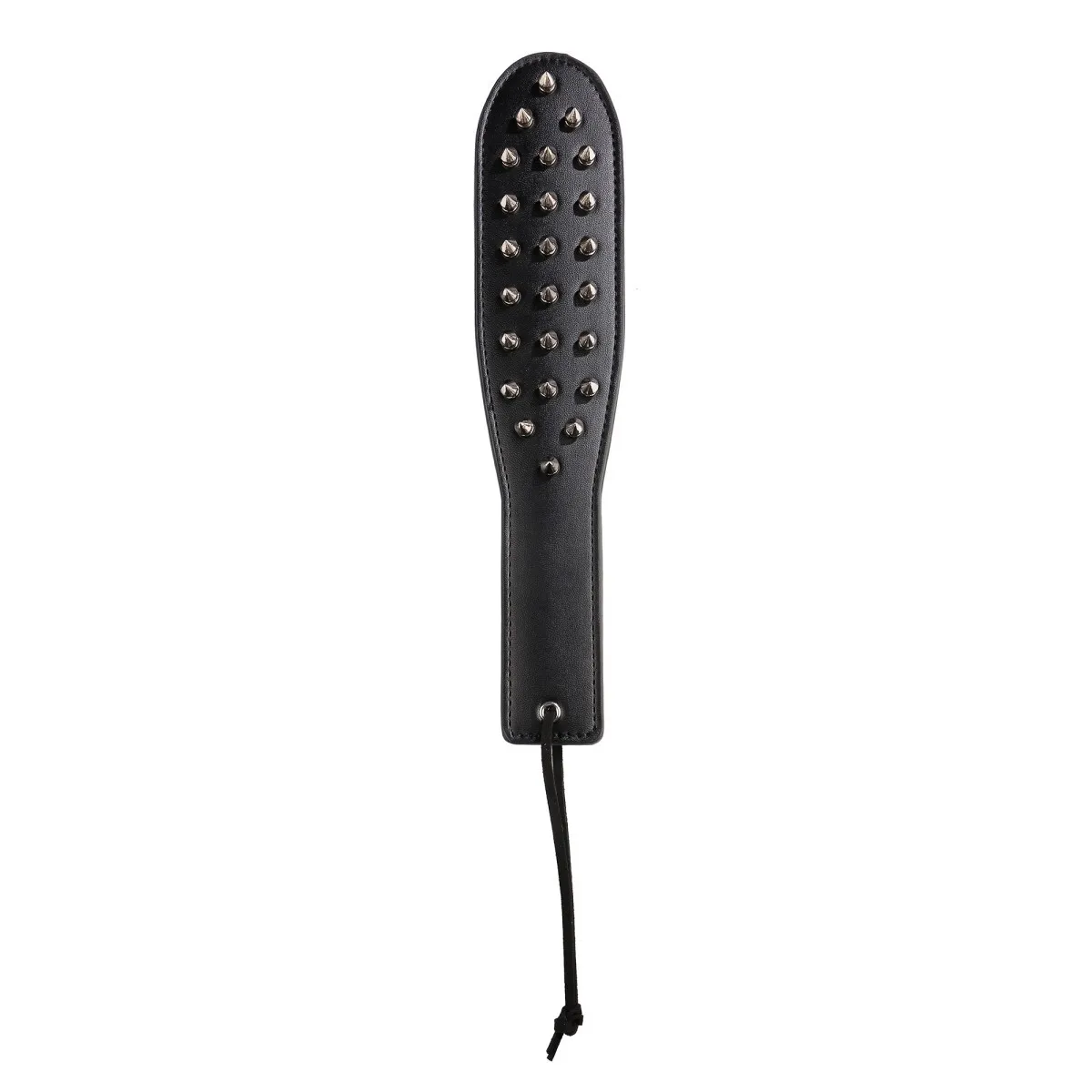 30CM Pu Leather Punk Rivet Paddles, Horse Whip Spanking Flogger Role Play Horse Riding for Horse Training