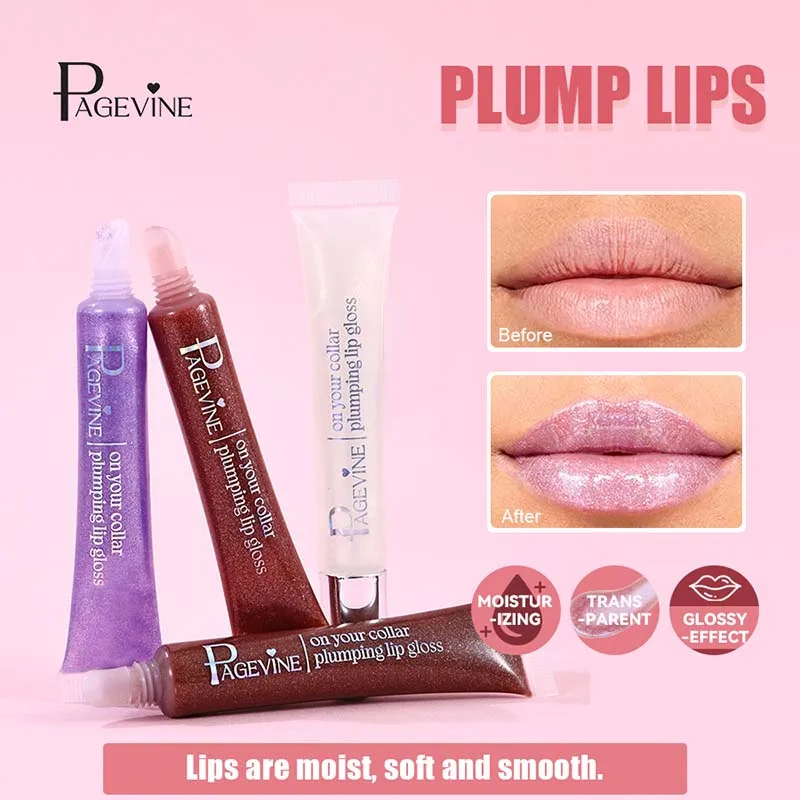 Warm Change Violet Lip Gloss Pearlescent Watery Glossy Lip Gloss Clear Gitter Hydrating Moisturizing Plumping Lip Gloss Makeup