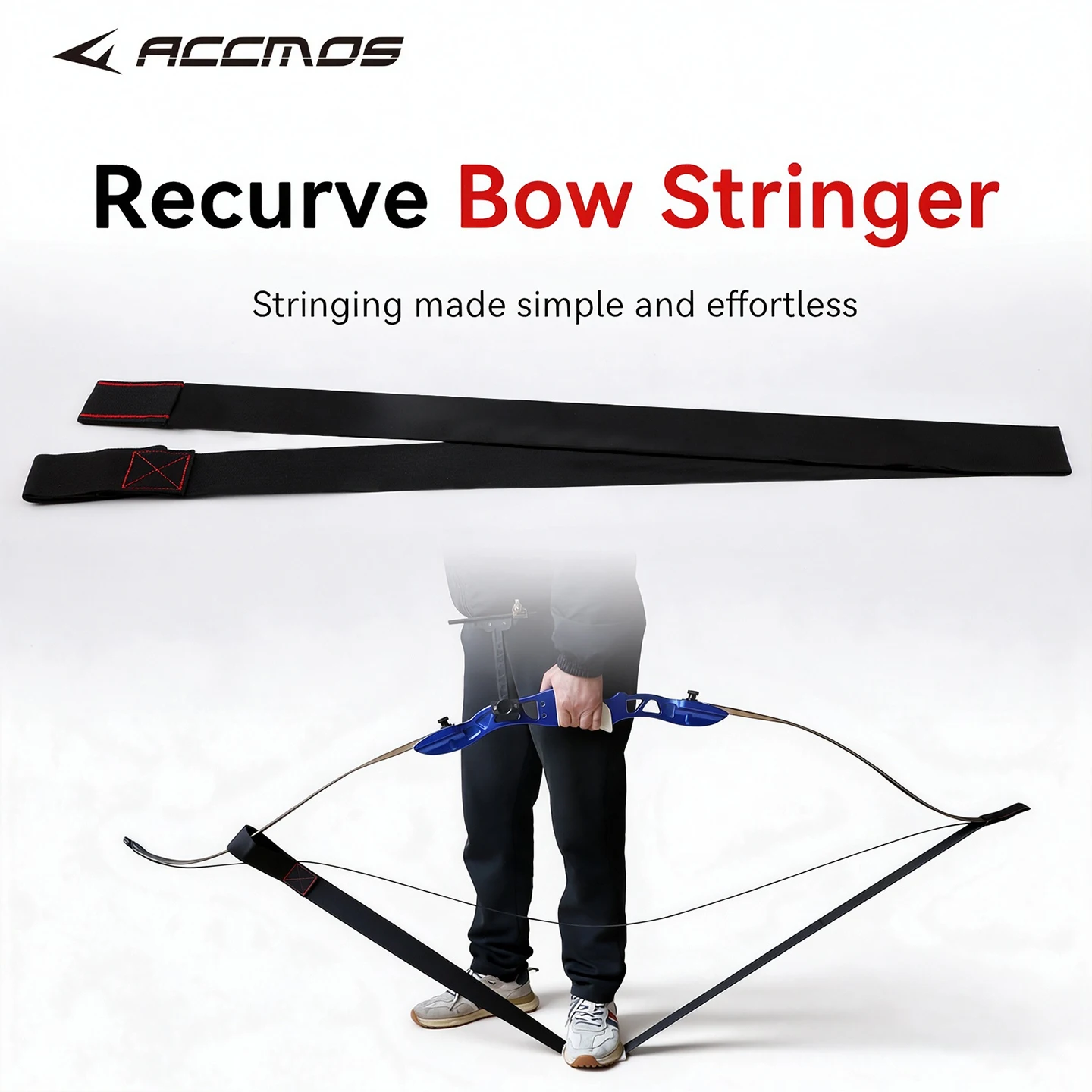 Archery Bowstring Installation Tool for Recurve Bow Accessory String Rope Harp Draw Tape Archery Equipment Maintenance