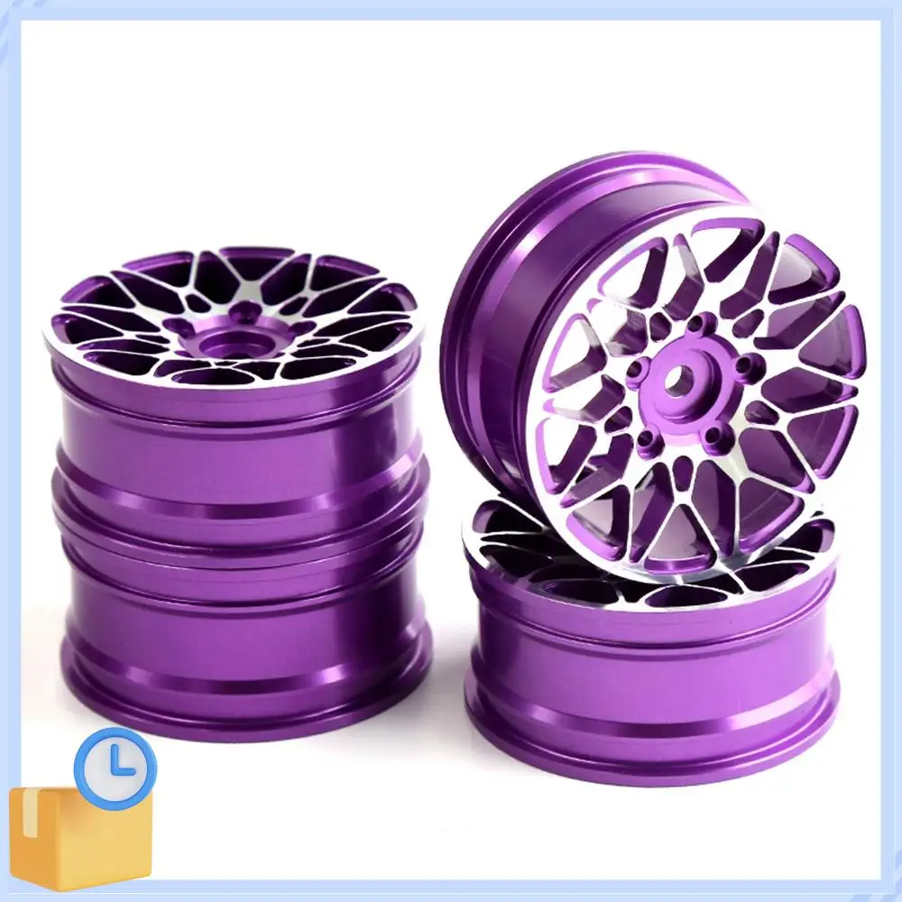 

ABTK-4Pcs 1/10 On-Road Drift Car 52MM Metal Wheel Hub RC Cars Wheel Rim For HSP Tamiya HPI Kyosho Sakura Traxxas Redcat