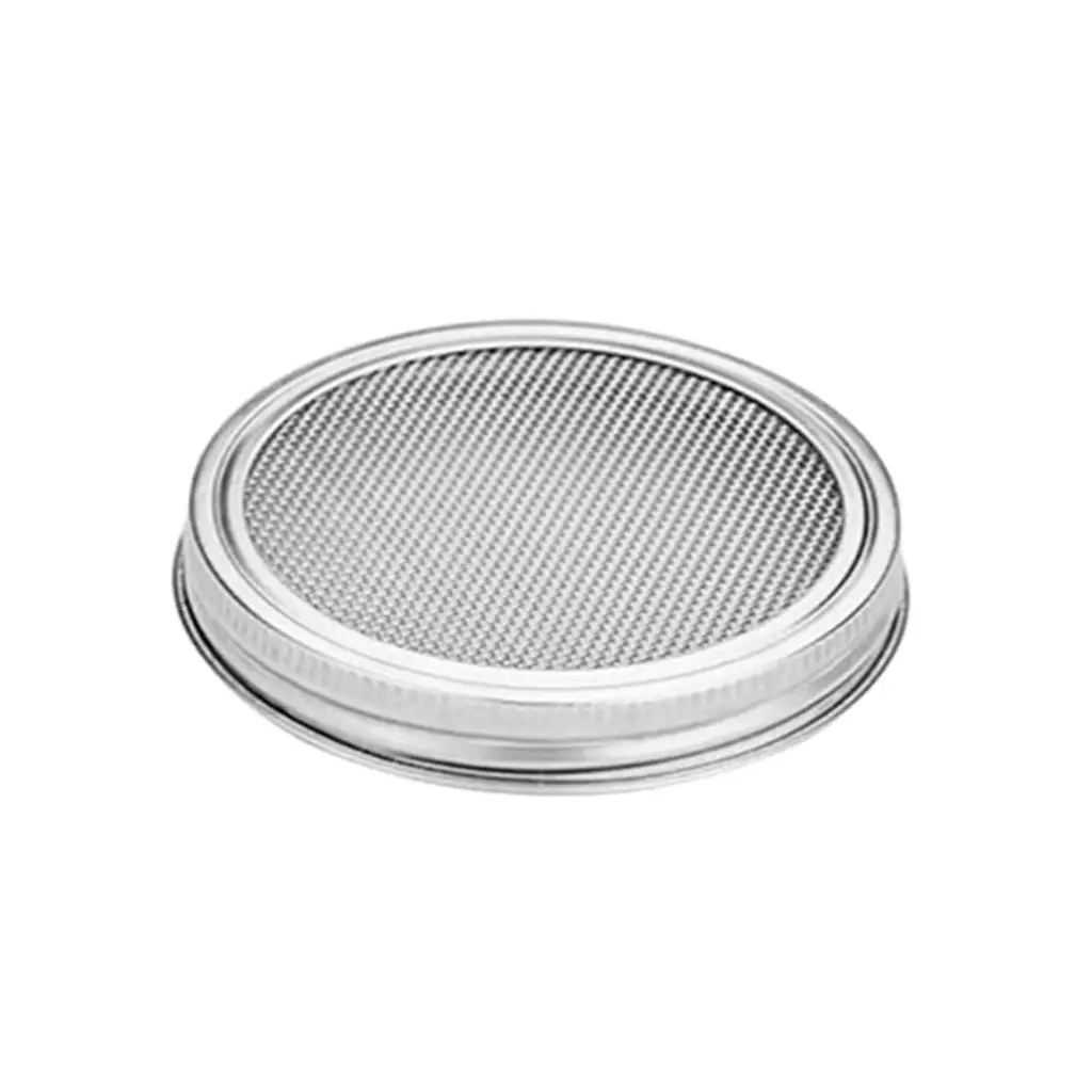 Durable Stainless Steel Sprouting Lid Strainer Anti Rust Planter Cover for Broccoli Radish Jar Sifting Soaking