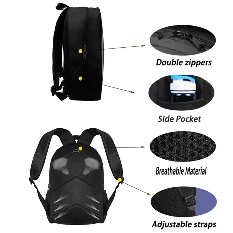 Cartoon Child Backpack with Front Pocket,Brave Style Lunch Bags,Pencil Bags for Aged 5-10 ,School Bags for Boys Girls