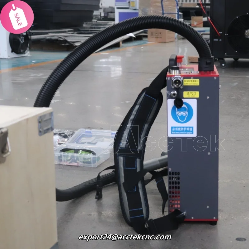 Backpack Pulse Fiber Laser Cleaning Machine Metal Oil Rust Surface Paint Clean Mini Laser Cleaner Handheld 100w 200w 300w