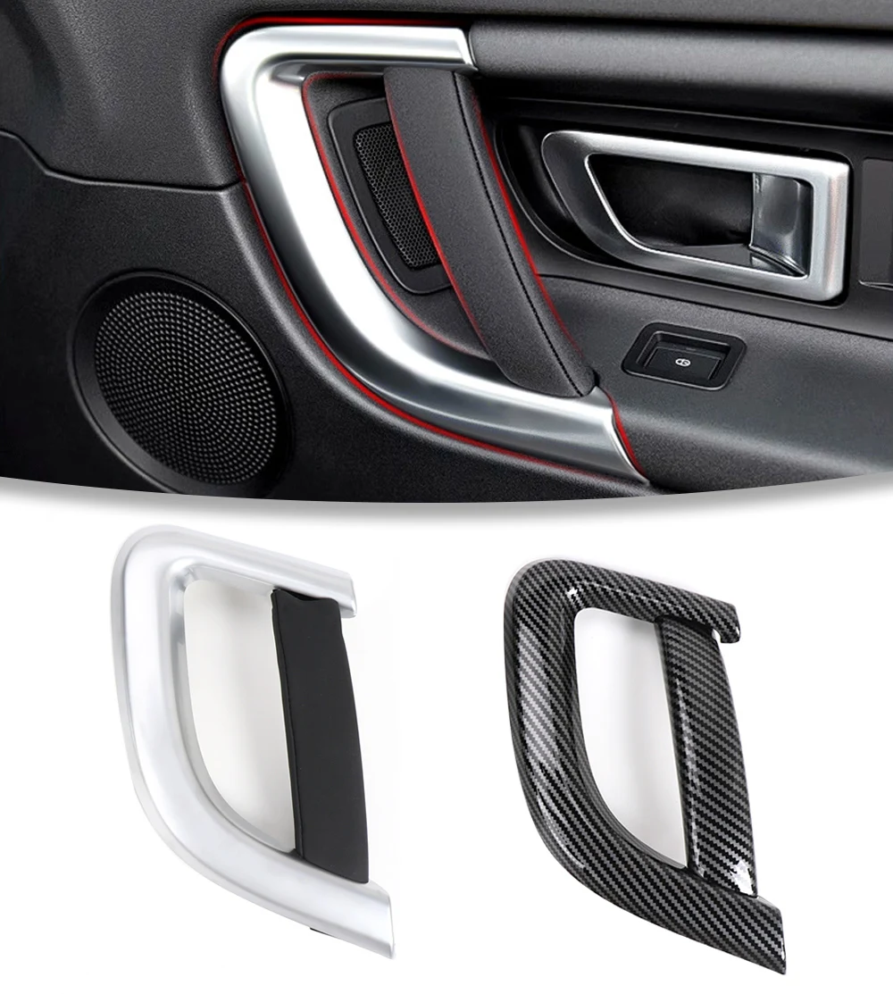 Links rechts Beschichtung Kohle faser Auto Innen tür Zug griff Abdeckung Verkleidung passend für Land Rover Discovery Sport 2015-2018 – Detail 3