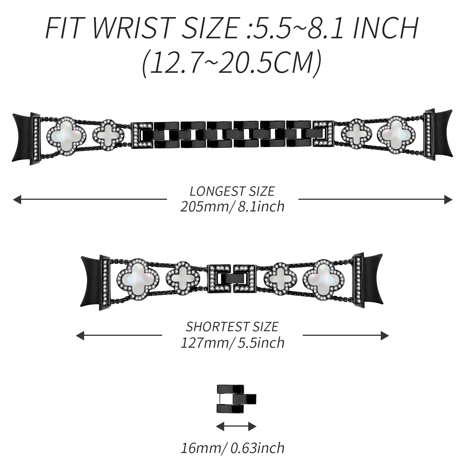 لا فجوات الماس حزام لساعة سامسونج جالاكسي 6 الكلاسيكية 47 مللي متر 43 مللي متر 4/5/6/7 44 مللي متر 40 مللي متر حزام معدني لسوار غالاكسي 5pro 45 مللي متر