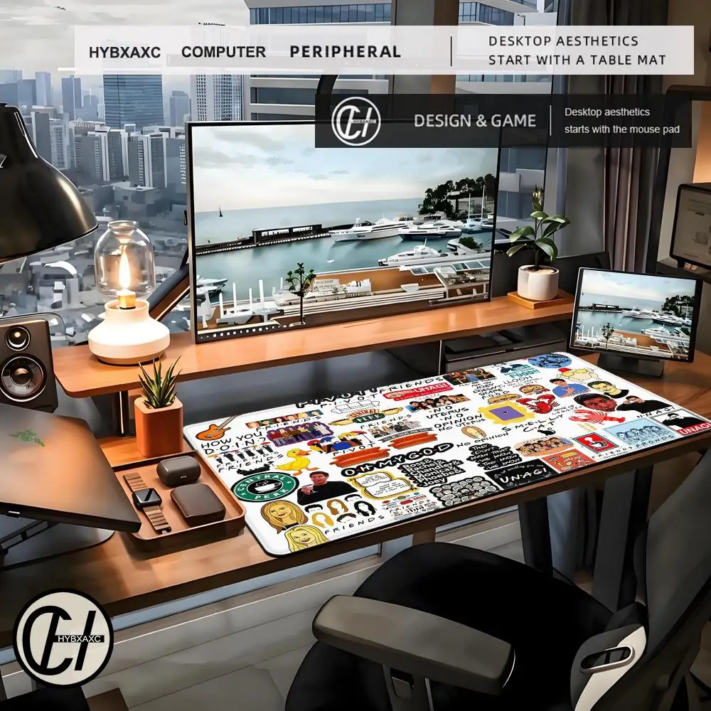Class T-TV S-Show F-Friend Mouse Pad For Office Gaming And Keyboard Non-Slip Large Rubber Pad Waterproof HYBXAXC Home Use