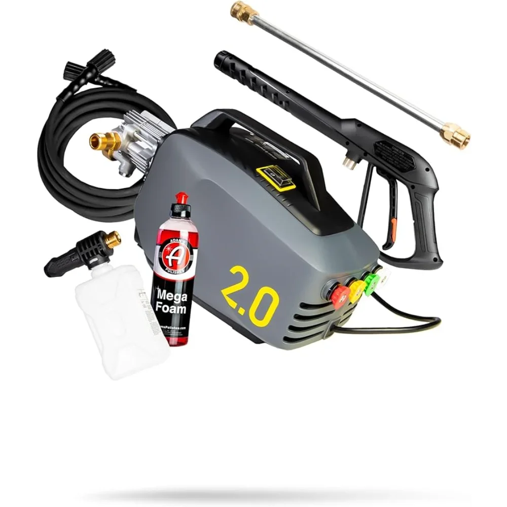 

Adam's Active Pressure Washer 2.0 & Mega Foam Car Soap(5 Item)- Powerful, Lightweight, Portable Electric Pressure Washer Sprayer