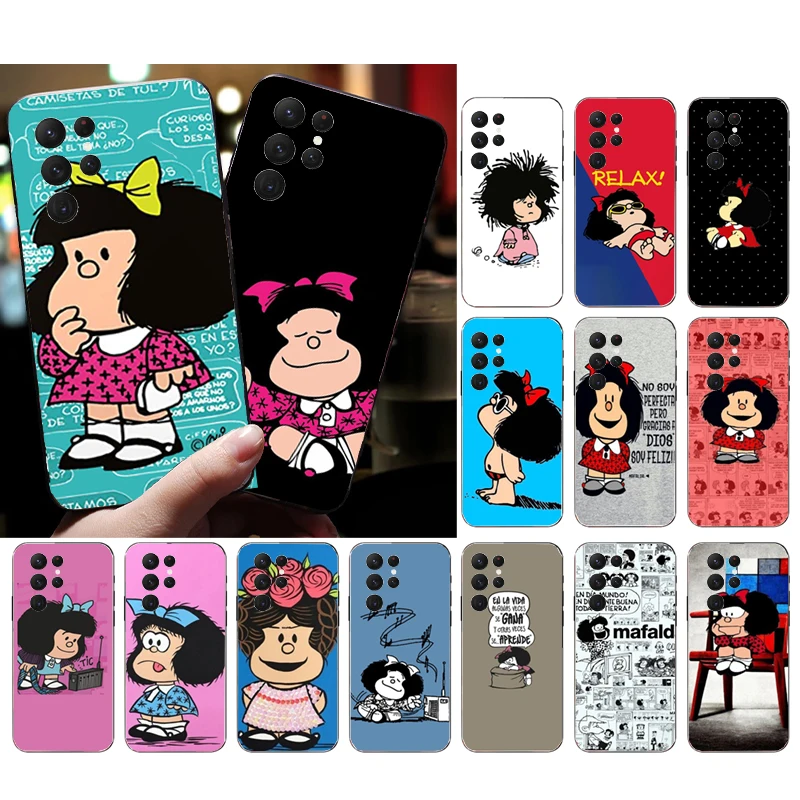 Mafalda Phone Case For Samsung A35 A55 A54 A15 A25 A05s A05 A22 A24 A52 A33 A34 M34 M14 M54 M23