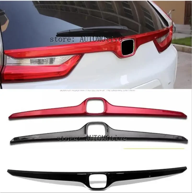 

Rear Door License Tail Trim for Honda CRV CR-V 2017 2018 2019 2020 Back Trunk Tailgate Upper Bumper Covers Car Accessories 1PCS