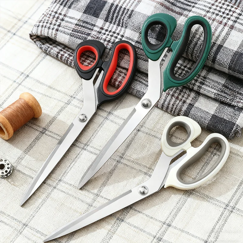 9 Inch Professional Tailor Scissors Heavy‑Duty Stainless Steel Fabric Sewing Shears Zinc Alloy Handle Gift Pack