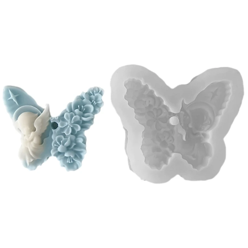 Stunning Butterfly Aromatherapy Candles Making Silicone Mold Stylish Ornamnet Craft Mooulds for Hobbyists and DIY Lovers