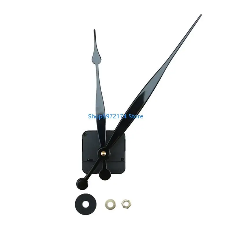 Y3NB High Torque Long Shaft Silent Clock Movement Mechanism with 2 Different Size Clock Hands Repair Tool Parts