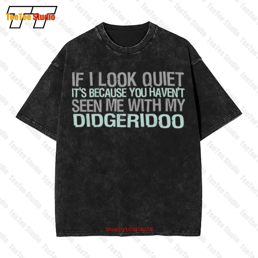 If I Look Quiet Its Because You Havent Seen Me With My Didgeridoo Vintage Oversized T-Shirt PLE6