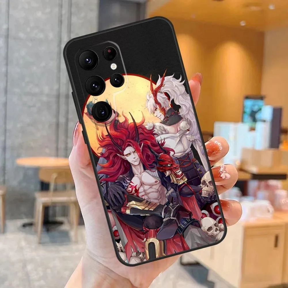 Game Onmyoji Phone Case For SamsungS23,S22,S21,S20 Ultra Pro S10,S30Plus,S9,20lite Ultra Black Cover