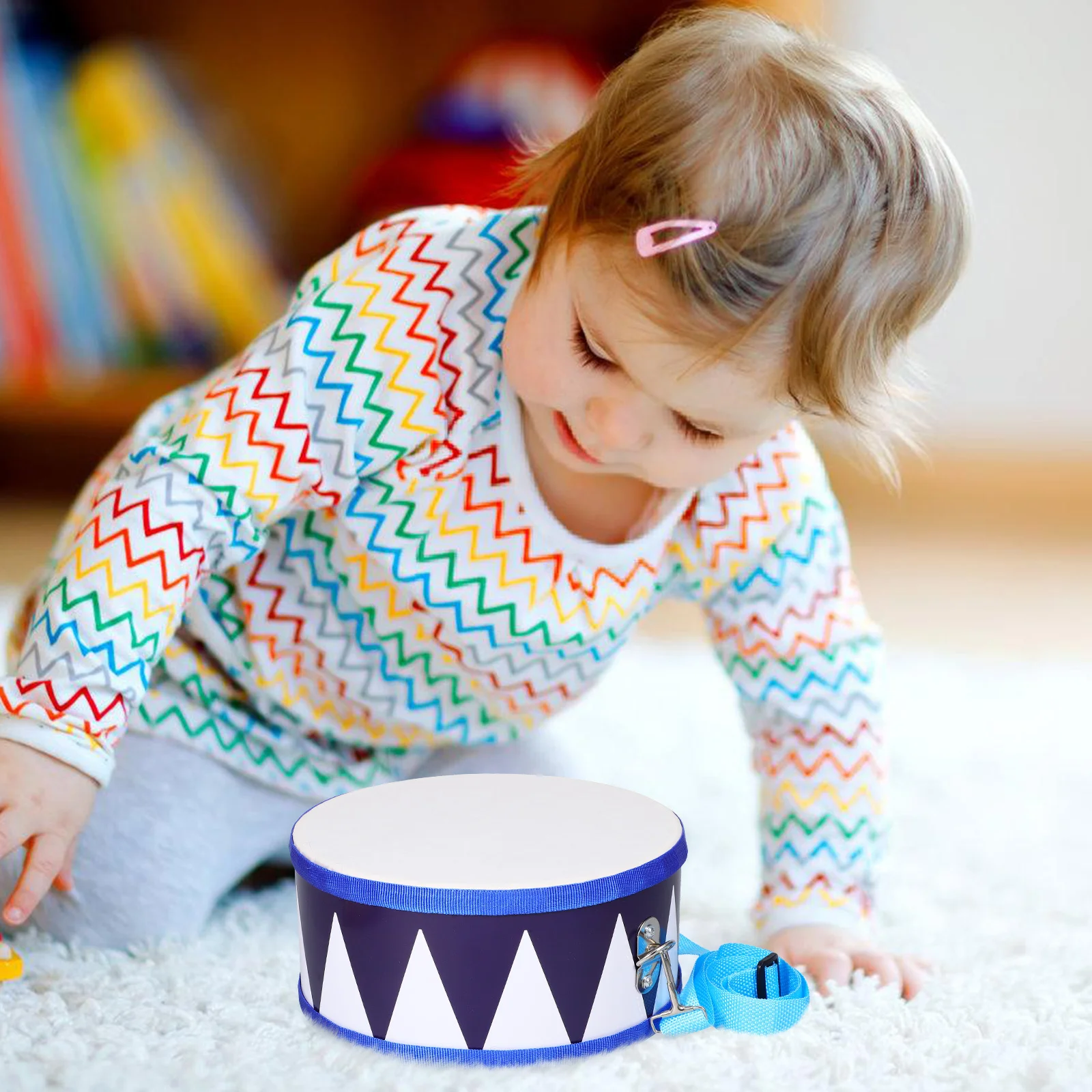 مجموعة واحدة من أدوات قرع أورف متعددة الوظائف طبلة يدوية طبلة خشبية تتضمن مطارق تعزز الإيقاع