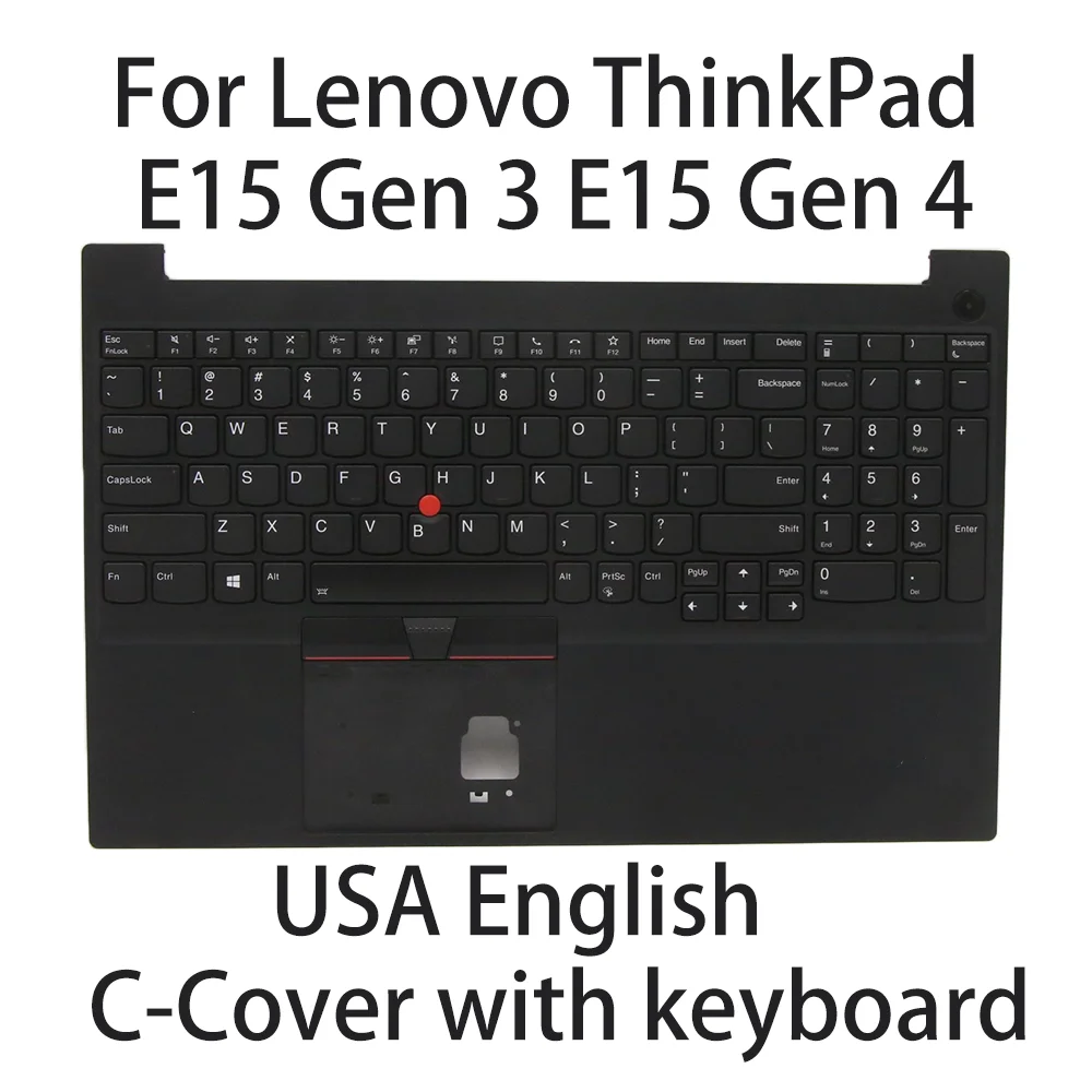 

Клавиатура для ноутбука Lenovo ThinkPad E15 Gen 3 E15 Gen 4, черная с покрытием, подсветка с английской раскладкой, 5M11C3542 5M11C43543 5M11C43544