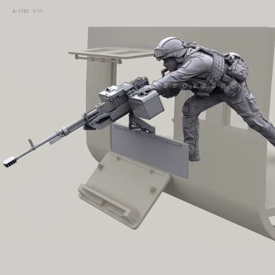 1/35 Resin Soldier model kits figure colorless and self-assembled A-1581