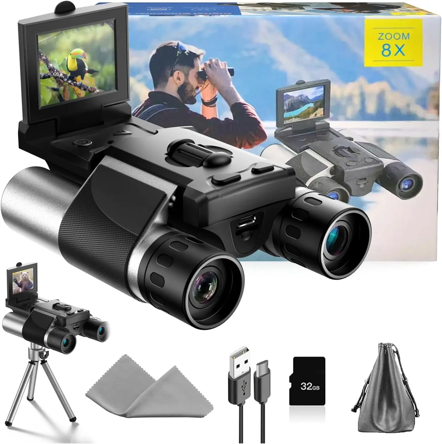 8X Digital Zoom Bin…