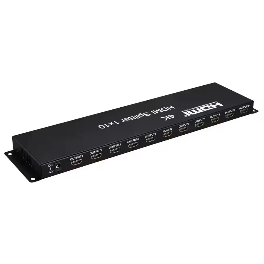 4K 30 هرتز HDMI الفاصل 1 في 10 خارج HDMI موزع الفيديو 1x10 فيديو متعدد الشاشات الفاصل مكبر للصوت لأجهزة الكمبيوتر المحمول إلى شاشة التلفزيون