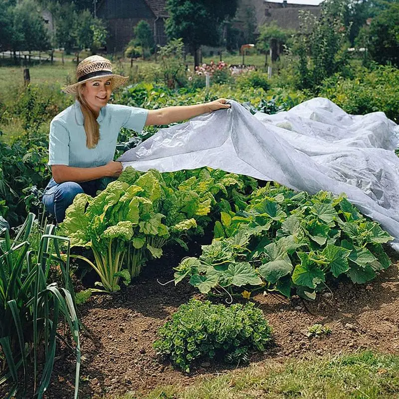 屋外不織布植物カバー、暖かい温室、布用品、冬のカバー、野菜、凍結防止、木、霜取り