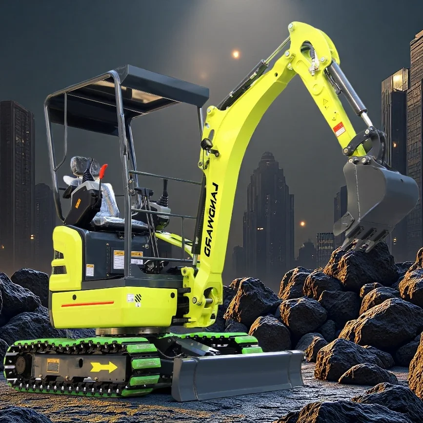 

Multi-function Mini Digger EPA/Euro 5 1800KG Small Hydraulic Crawler Excavator 1.8 Ton Farm Excavation Equipment Customized Sale