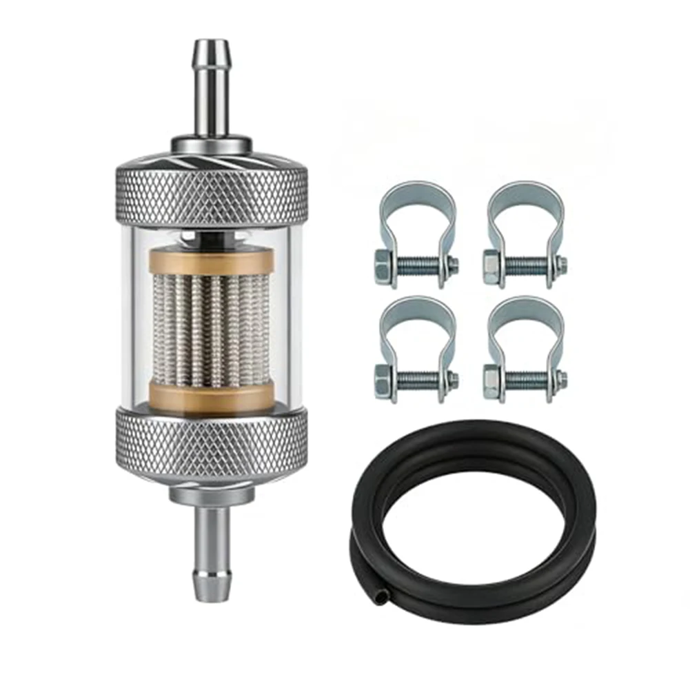 1/4" Fuel Filter 6mm Inline Fuel Filter Oil Filters For Motorcycle ATV Dirt Bike Classic Bike Motocross Accessories