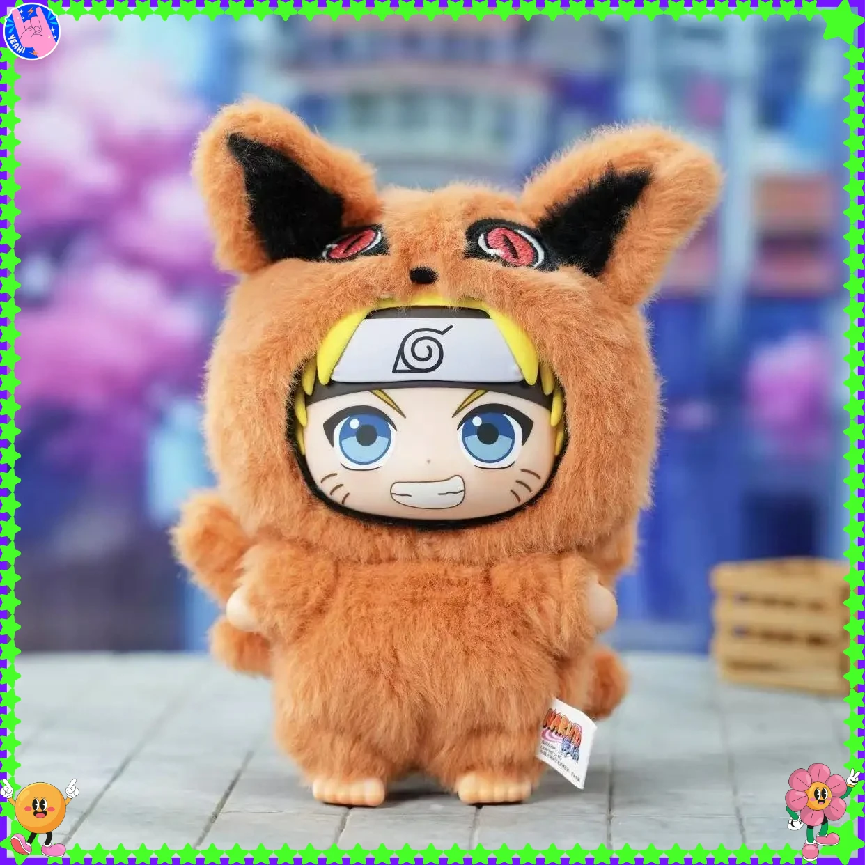 

uu Shippuden Beast Party Series Cute Plush Doll Toy Cartoon Backpack Pendant Anime Peripheral Gift Box Naruto Blind Box Gift