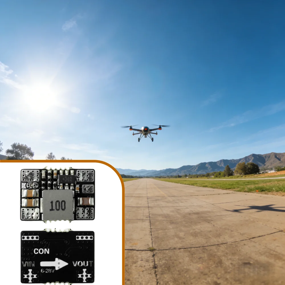 2-6S LiPo BEC Module 6-28V Input 5V/12V Switchable 3A/2A Output for RC Aircraft Drone Regulator voltage converter