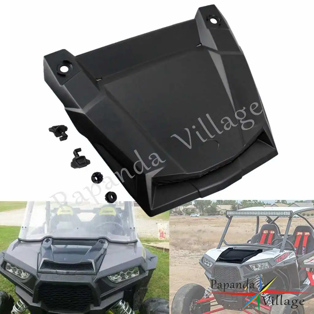UTV Hood Vent Cover Engine Turbo Front Hood Scoop Grille Trim For Polaris 900 XP RZR Ranger 2015-18 RZR XP 1000 4 1000 2014-18