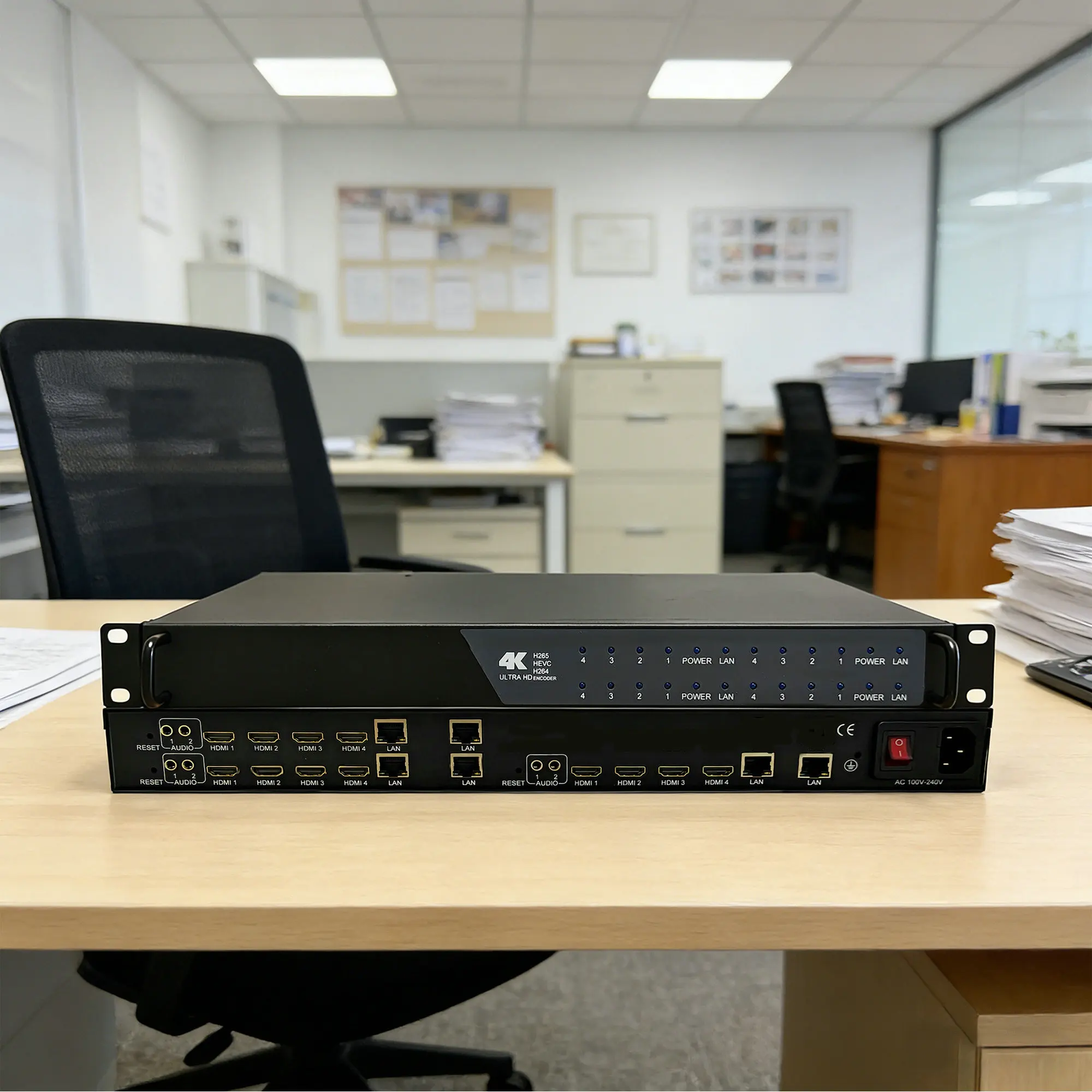 4 8 12 16-kanaals audio/video HD encoder IPTV CATV TV-systeem HEVC H265/H264 4K live streaming platform streaming HDMI naar IP