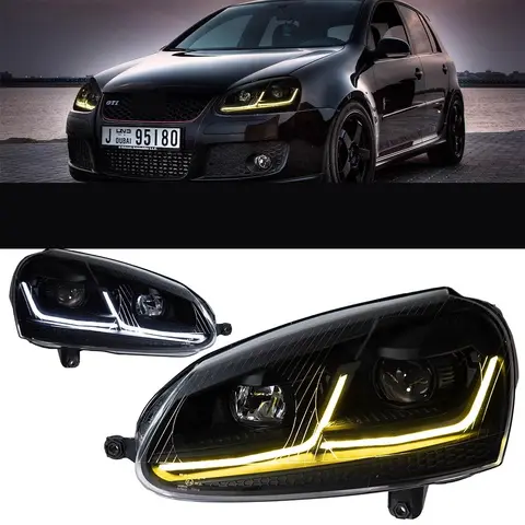 Headlight Assembly for Volkswagen vw Sagitar Bora Jetta golf 5 gti variant MK5 06-10 DRL Turn Signal
