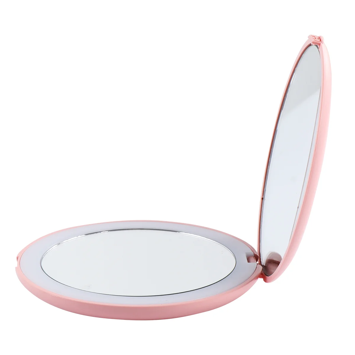 

Magnifying Mirror 10 Times Makeup Round Pocket Folding 9x9x185cm LED Mini Travel Light Pink Compact Miss