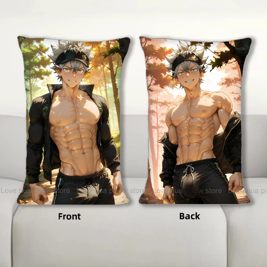 R10+ Almohada de moda con figura de Anime Asta, acogedora cojín relleno para adultos 40x60cm