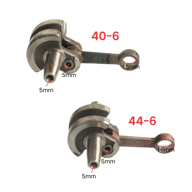 Motorcycle 40-6 44-6 Semicircle Crank Crankshafts Fit For 47 49cc 2 Stroke Engine Scooter Dirt Bike ATV Quad Mini dirt bike